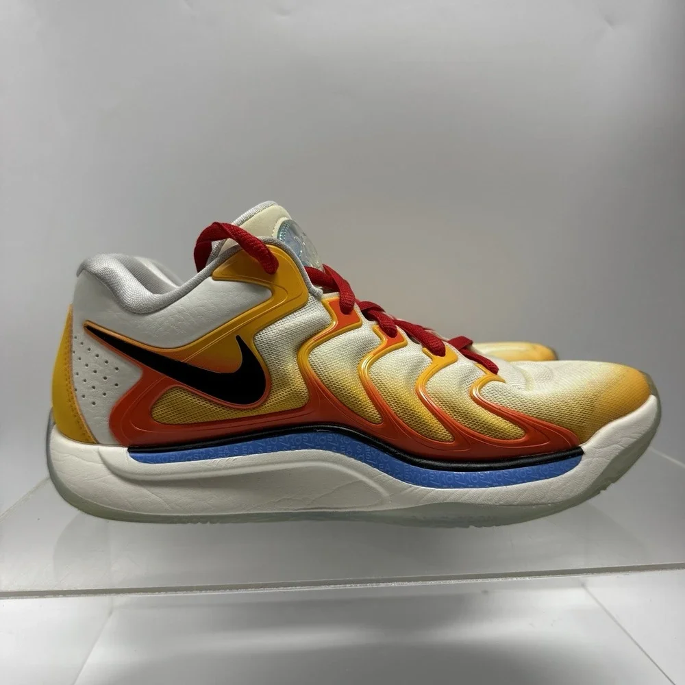 Nike KD 17 Sunrise University Gold Basketball Shoes FJ9487-700 Men's Size 8.5